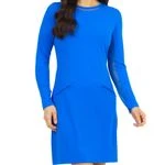 IBKUL Women's Solid Long Sleeve Crew Neck Dress - Image 4