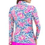 IBKUL Women's Long Sleeve Mock Neck Top - Bonnie Print - Image 4