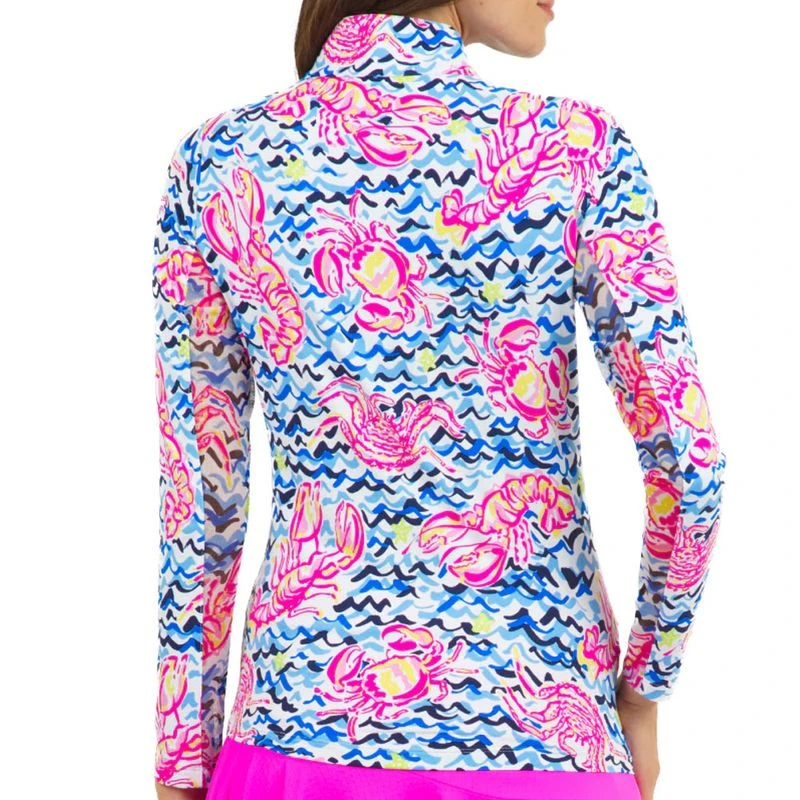 IBKUL Women's Long Sleeve Mock Neck Top - Bonnie Print - Image 2
