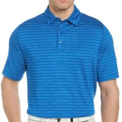 Callaway Fine Line Vented Stripe Polo