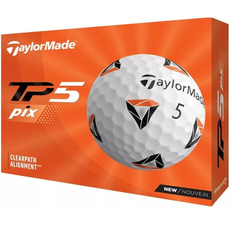 TaylorMade TP5 Pix 2.0 Practice Golf Balls - 12 Dozen Balls